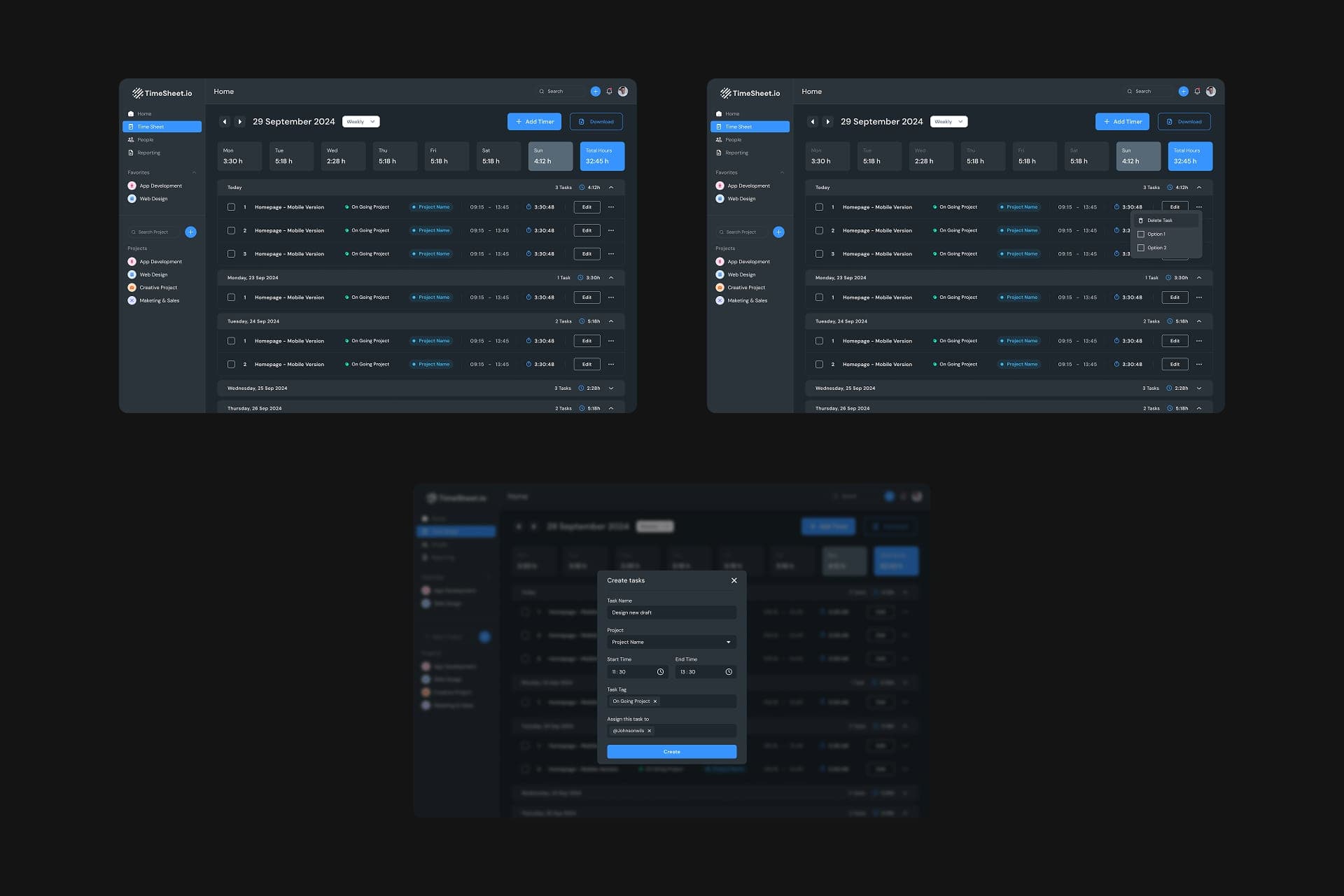 Timesheet-io | Replika Tech