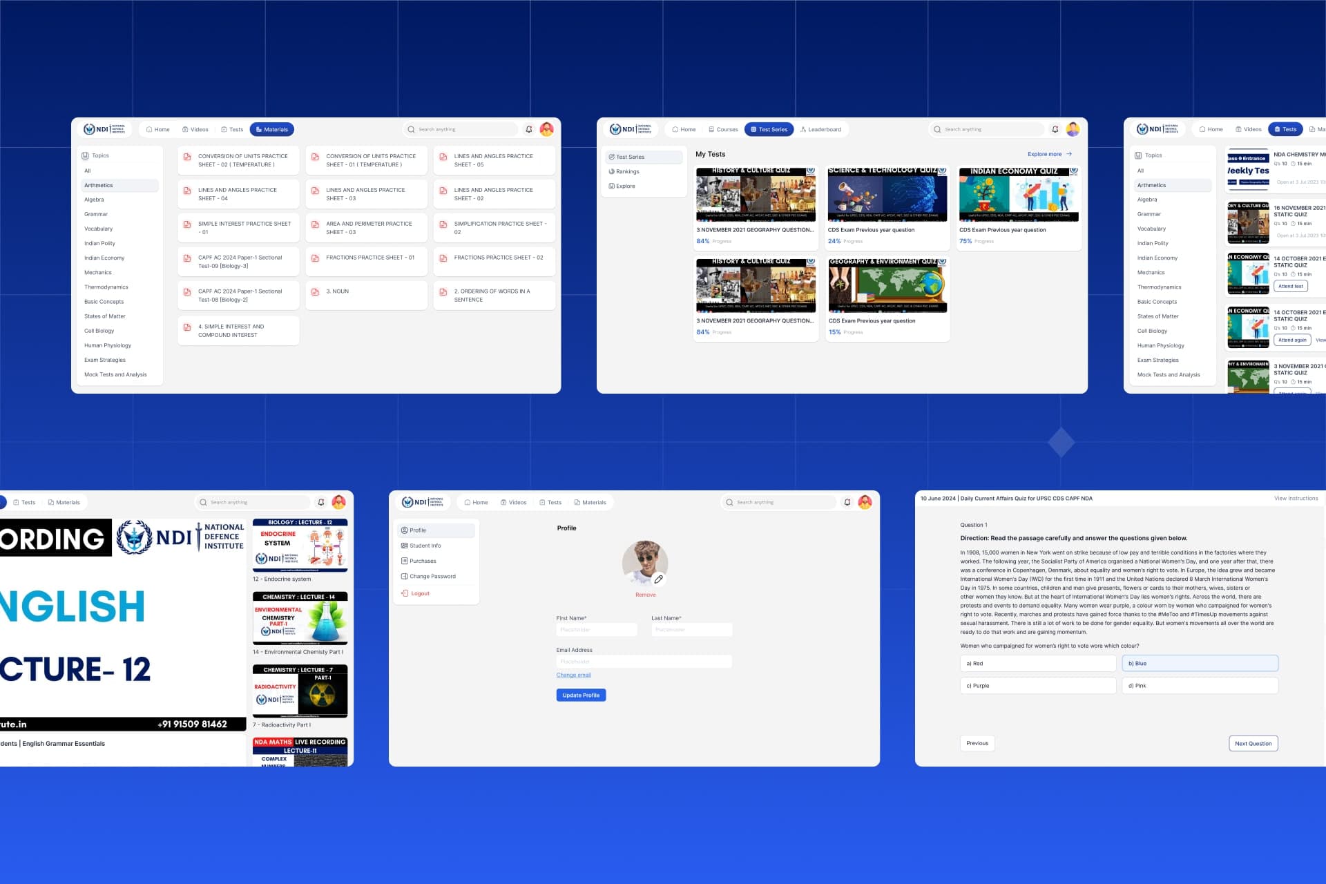 NDI Student Portal | Replika Tech