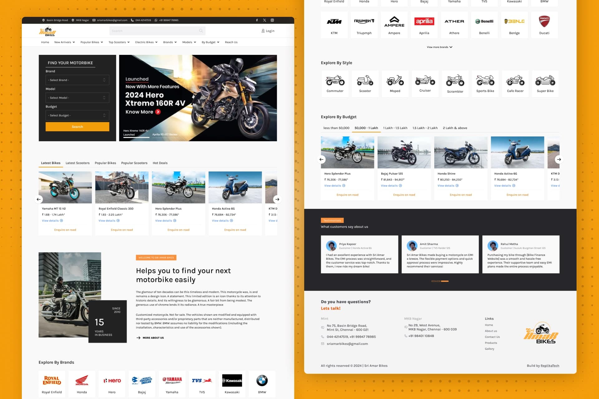 Sri Amar Bikes | Replika Tech