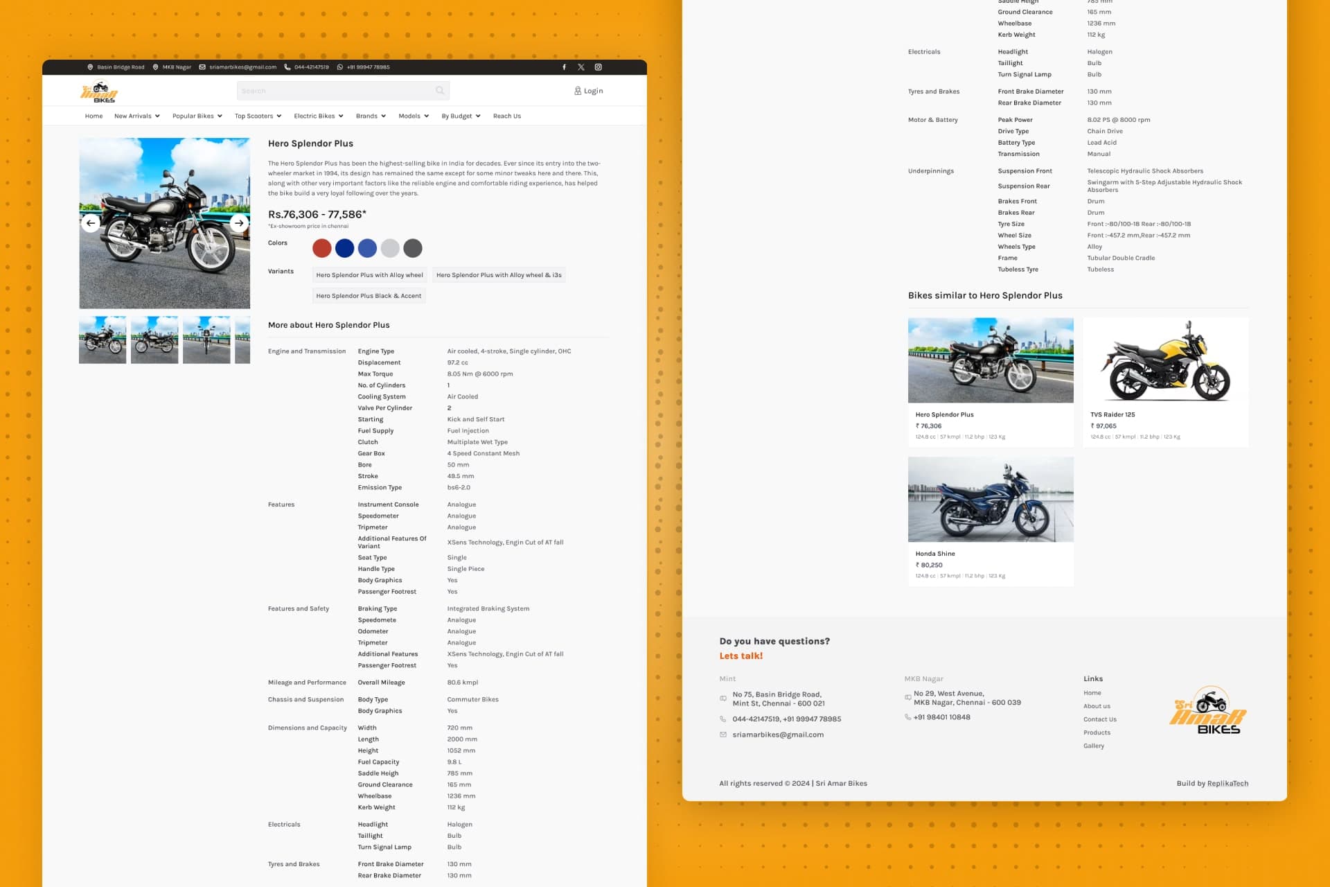 Sri Amar Bikes | Replika Tech